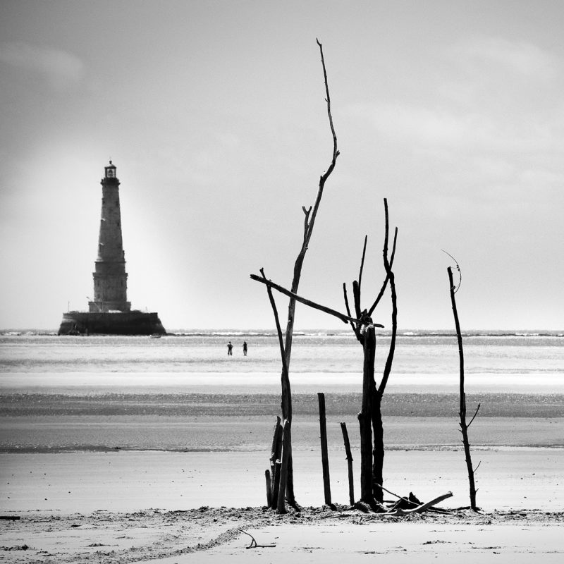 Le phare de Cordouan depuis son banc de sable vue par Stephen Clement